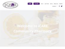 Tablet Screenshot of icarepharmacy.com